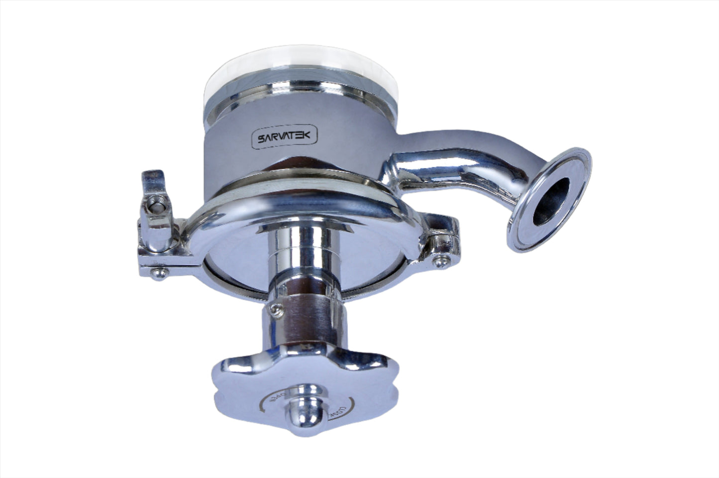 Flush mount tank bottom diaphragm valve